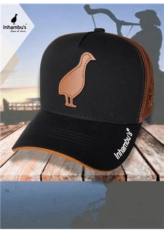 Bon Inhambu's Ave em couro - Preto