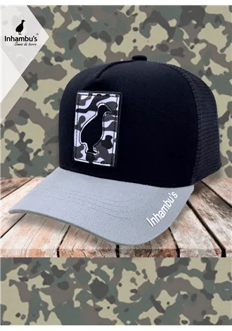 Bon Inhambu's Logo Camuflado - Preto e cinza