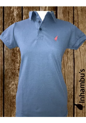 Camisa Polo Inhambu's Feminina - Azul Petrleo