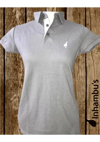 Camisa Polo Inhambu's Feminina - Cinza chumbo