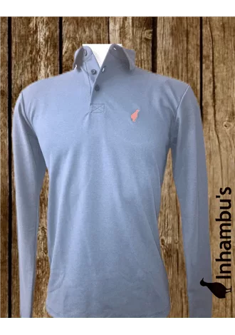 Camisa Polo Inhambu's Masculina ML - Azul Petrleo