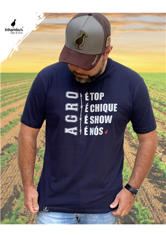Camiseta Inhambu's  Agro  Top - Marinho