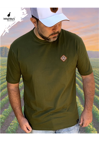 Camiseta Inhambu's  bsica - Verde Musgo