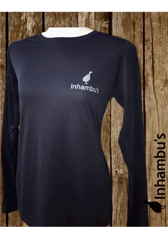 Camiseta Inhambu's Feminina c/ proteção UV 100% poliamida - Preto