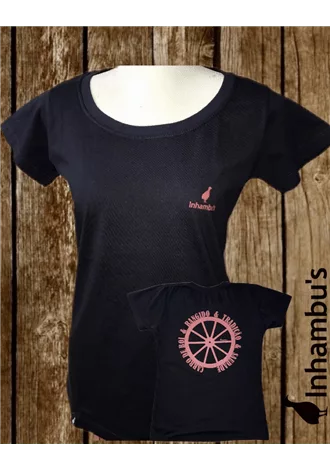 Camiseta Inhambu's Feminina Carro de boi - Preto