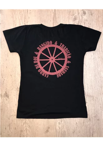 Camiseta Inhambu's Feminina Carro de boi - Preto