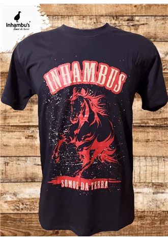 Camiseta Inhambu's Masculina Equinos - Preto